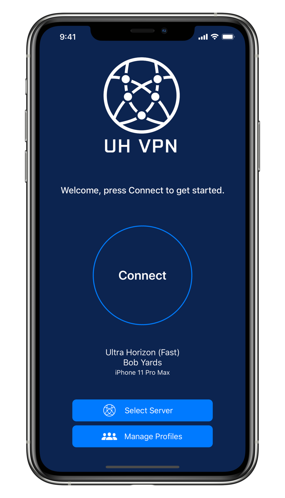 UH VPN on iPhone